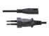 StarTech.com 1 m nätsladd för bärbara datorer, EU-kontakt till C7, 2,5 A 250 V, 18AWG, ersättningssladd för bärbara datorer, strömkabel för bärbara datorer, laddarkabel för bärbara datorer, strömförsörjningskabel för bärbara datorer - Framsidan