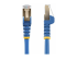 StarTech.com 5m CAT6A Ethernet Cable, 10 Gigabit Shielded Snagless RJ45 100W PoE Patch Cord, CAT 6A 10GbE STP Network Cable w/Strain Relief, Blue, UL Certified Wiring/TIA - Flera vinklar