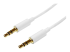 Startech 2m White Slim 3.5mm Stereo Audio Cable - Höger vinkel