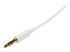 StarTech.com 1m White Slim 3.5mm Stereo Audio Cable - Närbild
